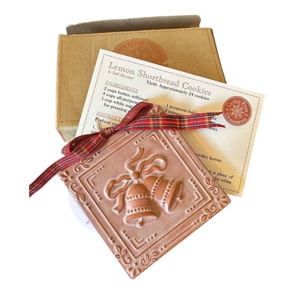 Demdaco Bell Cookie Press Stoneware Ornament - Picture 2 of 6